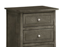 Daniel 3-Drawers Nightstand, Gray