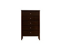 Daniel 5-Drawers Chest, Cappuccino