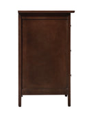 Daniel 3-Drawers Nightstand, Cappuccino