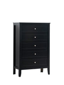 Daniel 5-Drawers Chest, Black