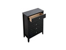 Daniel 5-Drawers Chest, Black