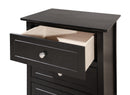 Daniel 3-Drawers Nightstand, Black