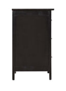 Daniel 3-Drawers Nightstand, Black
