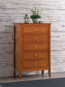 Daniel 5-Drawers Chest, Oak