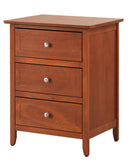 Daniel 3-Drawers Nightstand, Oak