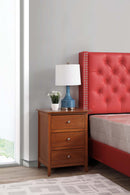 Daniel 3-Drawers Nightstand, Oak