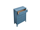 Daniel 5-Drawers Chest, Teal