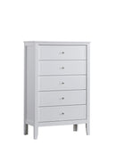 Daniel 5-Drawers Chest, White