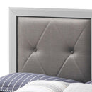Primo Full Box Spring Bed, Silver Champagne