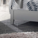 Primo Full Box Spring Bed, Silver Champagne