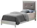 Primo Twin Box Spring Bed, Silver Champagne