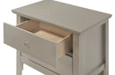 Primo 2-Drawers Nightstand, Silver Champagne