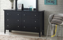 Primo 6-Drawers Dresser, Black