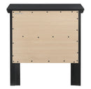 Primo 2-Drawers Nightstand, Black