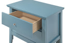 Primo 2-Drawers Nightstand, Teal
