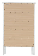 Primo 5-Drawers Chest, White