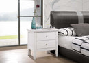 Primo 2-Drawers Nightstand, White