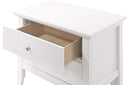 Primo 2-Drawers Nightstand, White