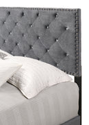Suffolk Queen Box Spring Bed, Gray