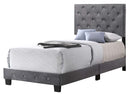 Suffolk Twin Box Spring Bed, Gray
