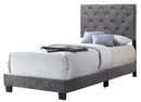 Suffolk Twin Box Spring Bed, Gray