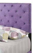 Suffolk Twin Box Spring Bed, Purple