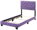 Suffolk Twin Box Spring Bed, Purple