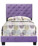 Suffolk Twin Box Spring Bed, Purple