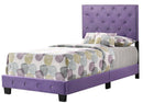 Suffolk Twin Box Spring Bed, Purple