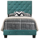 Suffolk Twin Box Spring Bed, Green
