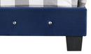 Suffolk Full Box Spring Bed, Navy Blue