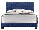 Suffolk Full Box Spring Bed, Navy Blue