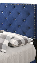 Suffolk Twin Box Spring Bed, Navy Blue