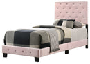 Suffolk Twin Box Spring Bed, Pink