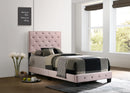 Suffolk Twin Box Spring Bed, Pink