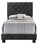 Suffolk Twin Box Spring Bed, Black