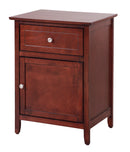 Izzy 1-Drawer Nightstand, Cherry