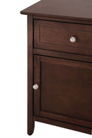 Izzy 1-Drawer Nightstand, Cappuccino
