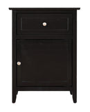 Izzy 1-Drawer Nightstand, Black