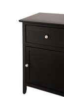 Izzy 1-Drawer Nightstand, Black