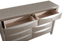 Marilla 8-Drawers Dresser, Silver Champagne