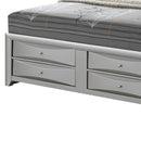 Marilla Full Storage Bed, Silver Champagne