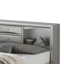 Marilla King Storage Bed, Silver Champagne