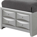 Marilla Twin Storage Bed, Silver Champagne
