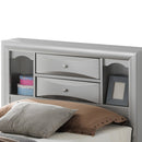 Marilla Twin Storage Bed, Silver Champagne
