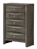 Marilla 5-Drawers Chest, Gray