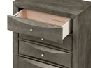 Marilla 5-Drawers Chest, Gray