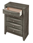 Marilla 5-Drawers Chest, Gray