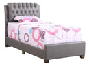 Marilla Twin Box Spring Bed, Light Gray