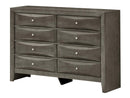 Marilla 8-Drawers Dresser, Gray